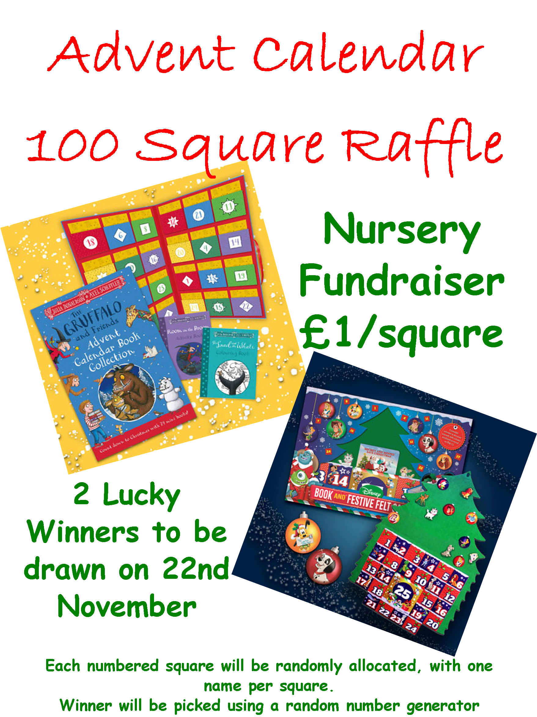 Advent Calendar Raffle – Sunshine Children's Centre
